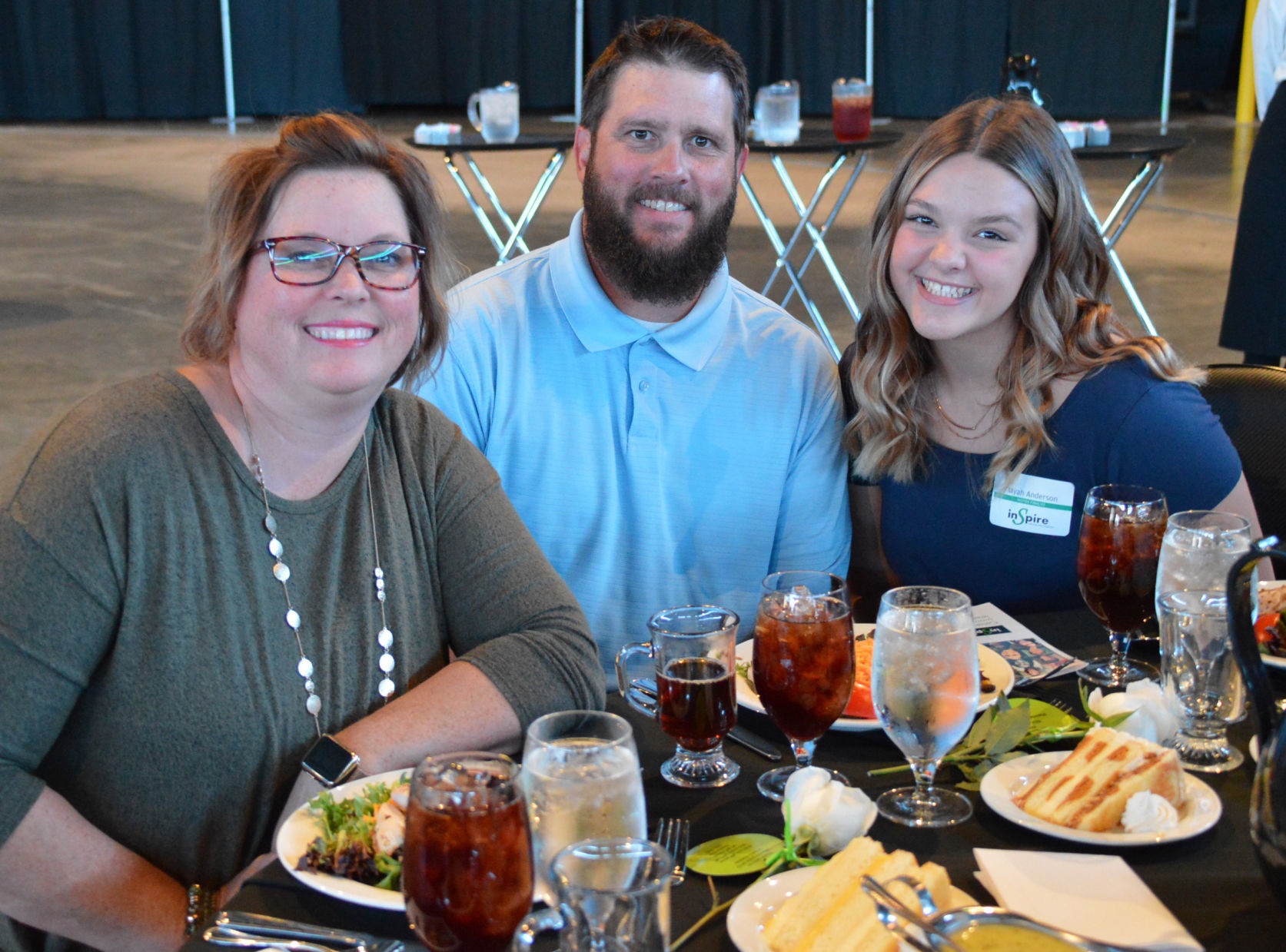 Future Business Leader award winner Myah Anderson with parents Jennie and Justin Anderson.JPG